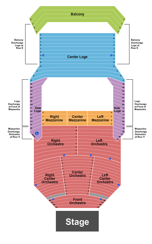 Uihlein Hall Mamma Mia! Seating Chart